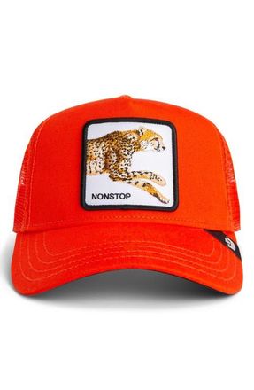 Goorin Brothers The Nonstop Cheetah Patch Trucker Hat in Blaze at Nordstrom