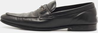 Tod's Tods Black Leather Slip On Loafers