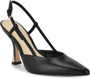 Nine West Vassa Pointed Toe Slingback Pump in Black at Nordstrom Rack, Size 9.5