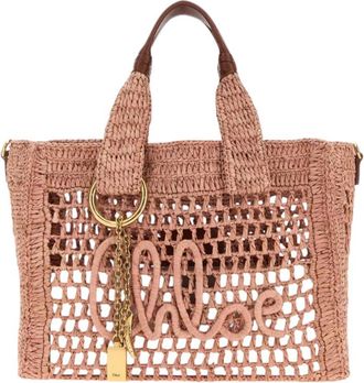 Chlo&eacute; Beige Summer Banana Small Tote