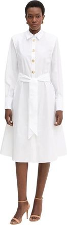 Karl Lagerfeld Abito Camicia con Cintura - - Dresses - Donna - Bianco - XS