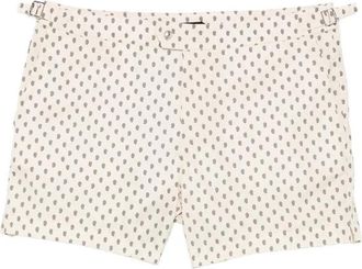 Tom Ford Paisley Print Nylon Zwemshort - Heren - Strandmode - Wit - L - Nylon - Badmode