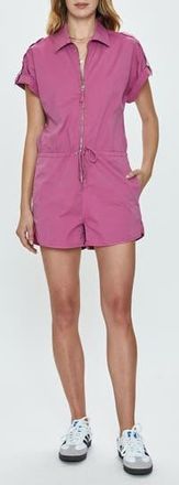 Pistola Denim Meg Zip Romper in Elderberry at Nordstrom Rack, Size X-Large