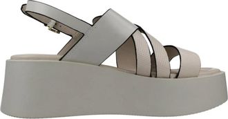 Stonefly Print Leren Sleehakken - Dames - Sleehakken - Beige - 39 EU - Schoenen