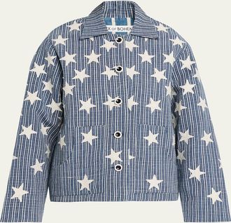 Alix of Bohemia Western Plaid Star Embroidered Jacket