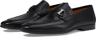 Magnanni Raso II Mens Lace Up Wing Tip Shoes Black : 10.5 M, Leather