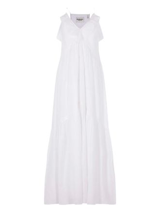 Isabel Marant Abito lungo Vasma con spalline sottili - Bianco