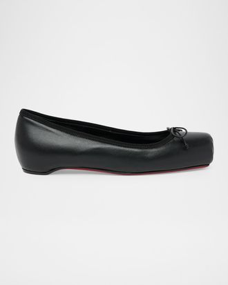 Christian Louboutin Cassia Leather Ballerina Flats