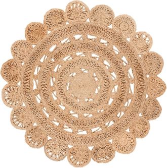 Safavieh Alfombra costero de yute beige, 122 cm