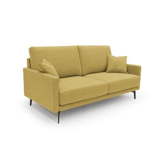 Divani.Store Saturno Sof&aacute; Moderno En Tela Suave E Impermeable 180 Cm Amarillo