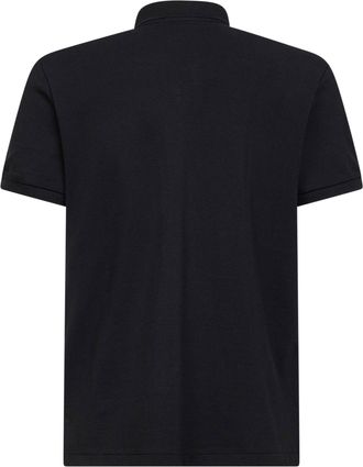 Polo Ralph Lauren Mens Black Piqu&eacute; Custom Slim-Fit Polo Shirt Cotton T-shirts And Polos