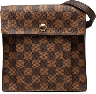 Louis Vuitton Borsa a tracolla Damier Ebene Pimlico 1998 - Marrone