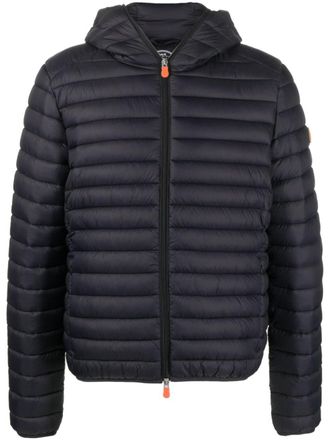 Save The Duck concealed hood padded jacket - Black