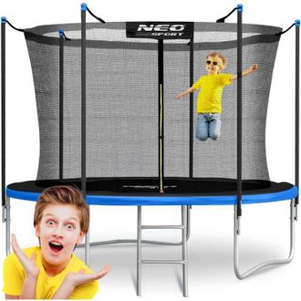 OEM Cama El&aacute;stica De Jard&iacute;n De 312 Cm Con Red Interior Y Escalera Neo-sport