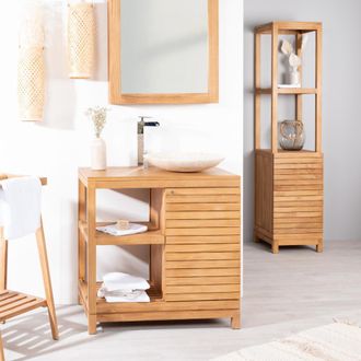 Wanda Collection Wanda Collection - Mueble Para Cuarto De Ba&ntilde;o De Teca Courchevel 80 Cm