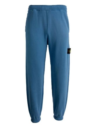 Stone Island Geborstelde fleece trainingsbroek - Blauw