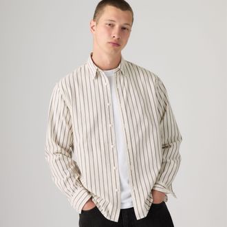 Levi's Classic Relaxed Shirt - Mens - S - Multi Colour / Mason Stripe Egret