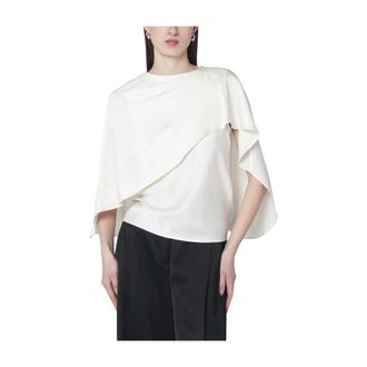 SIMKHAI Blouses, female, White, Size: M Eliora Cape Top