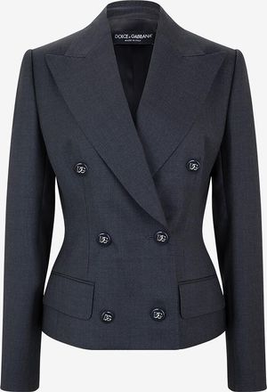 Dolce & Gabbana Zweireihiger taillierter Wollblazer Dolce DG