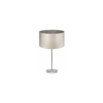 Fabrilamp Sobremesa Alto Tania 1xe27 Niquel/madera Gris 62x30x30 Cm
