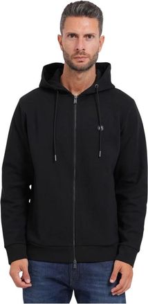 HUGO BOSS Hombre, Sudaderas, Negro, Talla: S