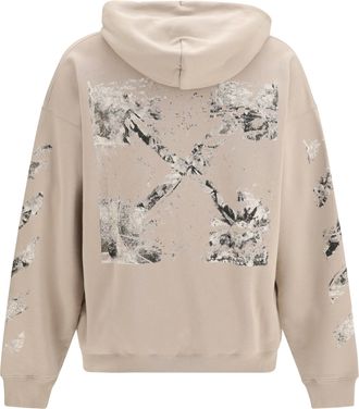 Off-white Mens Spray Arrow Hoodie String Cotton Sweatshirts Sweater