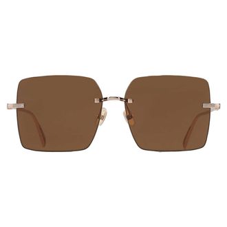 Ferragamo Brown Square Ladies Sunglasses SF311S 780 60