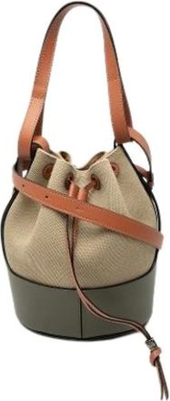 Loewe Pre-owned Bucket Bags, female, Brown, Size: ONE SIZE Pre-owned Canvas Bucket Bag