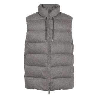 Slowear Chaleco Acolchado de Franela de Lana y Cachemira - Jackets - Hombre - Gris - M