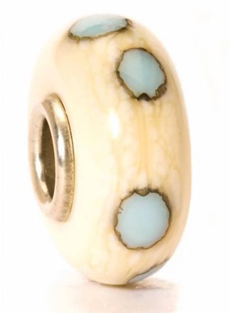 Trollbeads Womens Dot Glass Bead Charm In Beige/blue