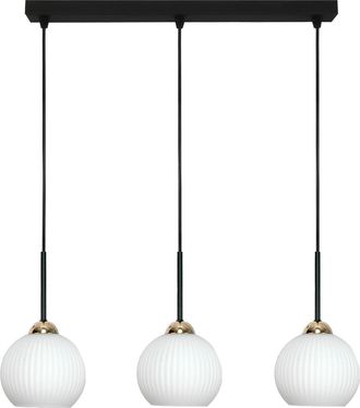 OEM L&aacute;mpara De Techo Colgante, Tipo Tira, Con Bolas Blancas, Estilo Industrial Loft, Led, 3xe27, Fiona 14-994