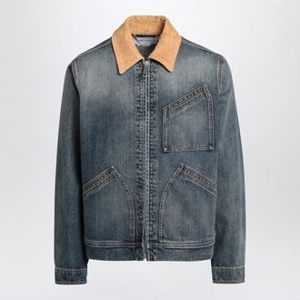 Alexander McQueen Alexander Mc Queen Denim Jacket With Suede Collar