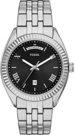 Fossil Mens Cantoli Silver Dial Watch