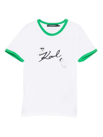 Karl Lagerfeld Ikon Choupette T-shirt - White
