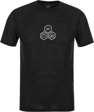 2117 of Sweden Tista T-Shirt Merinoshirt f&uuml;r Herren | schwarz