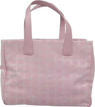 Chanel Travel Line Pink Nylon Tote Bag (Pre-Owned)