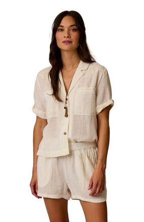 Carve Designs Luca Linen Shirt in Cloud Chambray at Nordstrom, Size X-Small