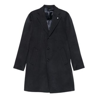 Luigi Bianchi Mantova Cappotto 09C - - Coats - Uomo - Nero - S