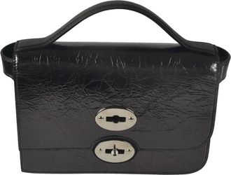 Zanellato Mini Chic Crossbody Tas - Dames - Handtassen - Zwart - ONE Size - Leer - Tassen