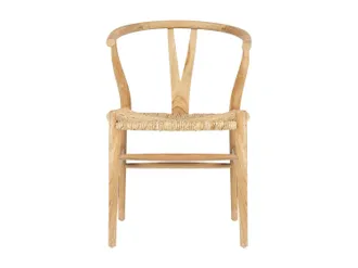 Vente-Unique Sedia in Teak e Paglia Naturale - POGIANA