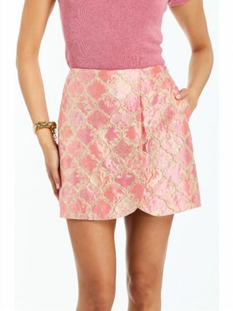 Mestiza New York Olivia Mini Skirt In Gilded Pink