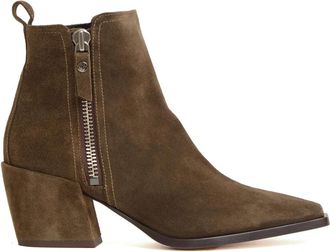 AGL Camperos - Dames - Cowboylaarzen - Groen - 38 EU - Leer - Schoenen