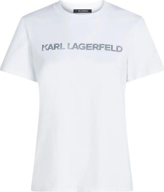 Karl Lagerfeld T-shirt con logo - Bianco