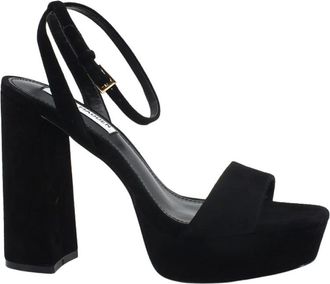 Steve Madden Schoenen, Dames, Zwart, 38 EU, Leer, High Heel Sandalen