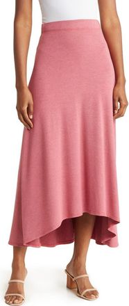 Go Couture Asymmetric Hi-Low Skirt in Pale Rosette at Nordstrom Rack, Size X-Large