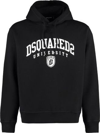 Dsquared2 Cool Fit Hoodie - Heren - Hoodies - Zwart - XL - Katoen - Hoodies & sweatvesten