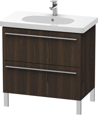 Duravit Duravit X-large Mueble De Pared 6516, 2 Extra&iacute;bles, 800mm Para C&oacute;digo D 034285, Color (frente/cuerpo): Nogal Cepillado Chapa De Madera Aut&eacute;ntica - Xl6