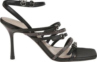 Pinko 01 Sandalen voor vrouwen - Dames - Sandalen met hakken - Zwart - 41 EU - Schoenen
