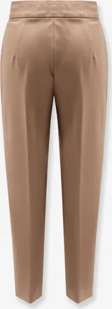 Max Mara Womens Viscose Blend Trousers Brown
