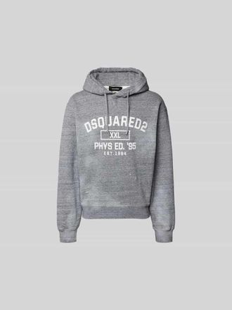 Dsquared2 Hoodie mit Kapuze in Mittelgrau, Gr&ouml;&szlig;e XXL